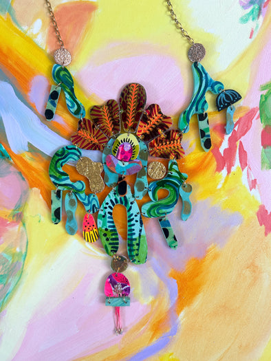 Lost Spring at the Edge of Crater Lake Necklace