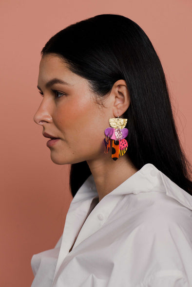 Superhot Rocks Statement Earring