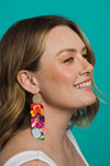 Lost Spring at the Edge of Crater Lake Statement Earring