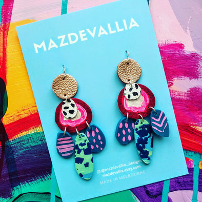 Mira Rafflesia Statement Earrings