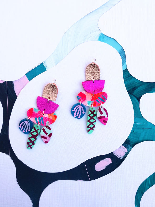 Heliconia Statement Earrings
